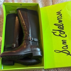 Sam Edelman Dark Brown Leather Boots